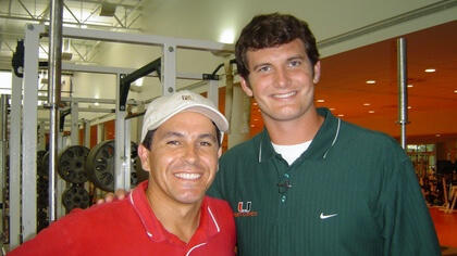 Mike Plante with Ken Dorsey
