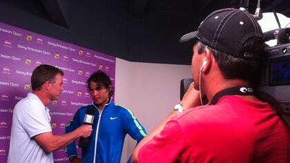 Mike Plante with Rafa Nadel